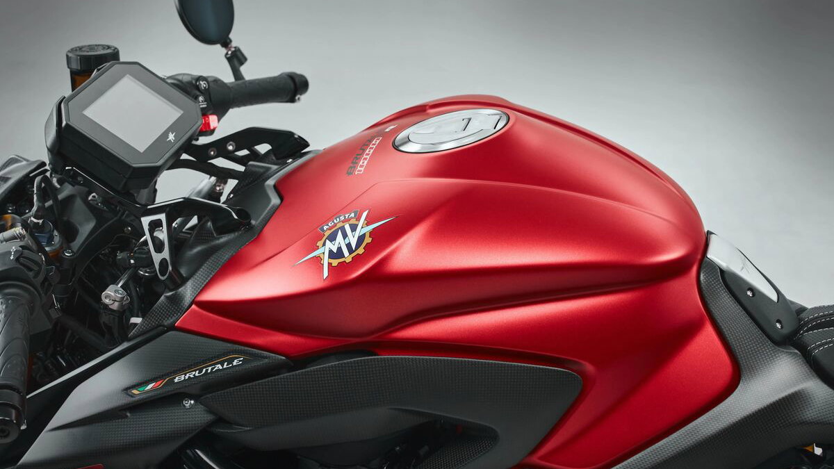 MV Agusta Brutale 1000 RR fuel tank. Credit: MV Agusta.